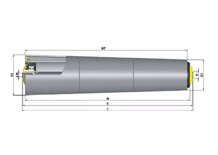 Unpowered tapered roller