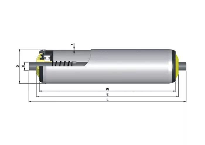 Unpowered conveyor roller